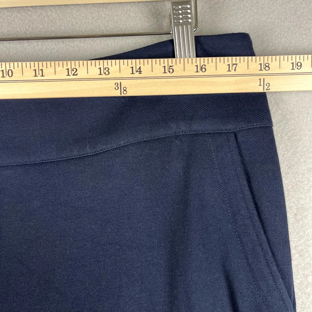 CAbi Lido‎ Tiered Pencil Skirt Womens 14 Blue Zipper Career Office Preppy 5051